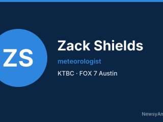 Zack Shields, meteorologist, KTBC
