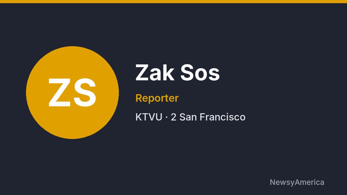 Zak Sos – KTVU, San Francisco
