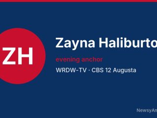 Zayna Haliburton, evening anchor, WRDW-TV